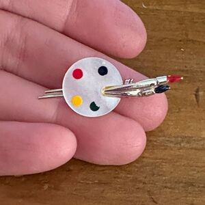 Painting Artist Brooch